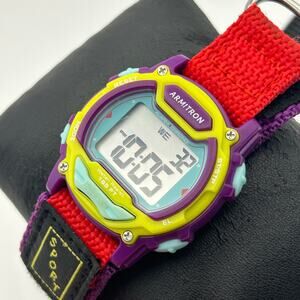 Armitron Sport Unisex Digital Chronograph Watch Working New Battery